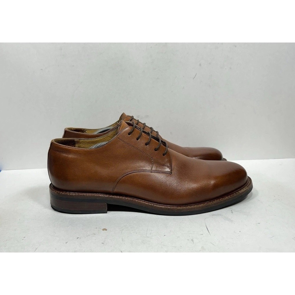 Beckett‎ Simonon Dunham Derby Brown Leather Plain Toe Dress Shoes Mens 13 11983